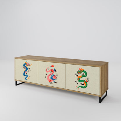 Mobile TV 3 ante CREATURE MITOLOGICHE in effetto rovere