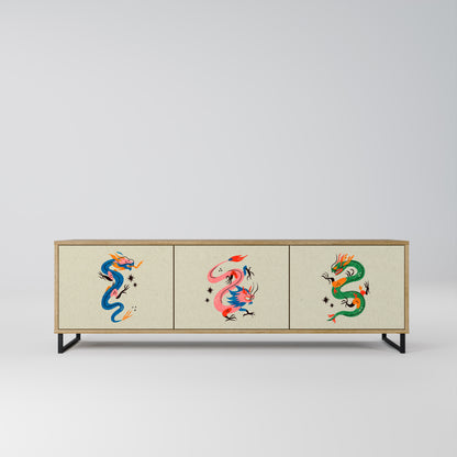Mobile TV 3 ante CREATURE MITOLOGICHE in effetto rovere