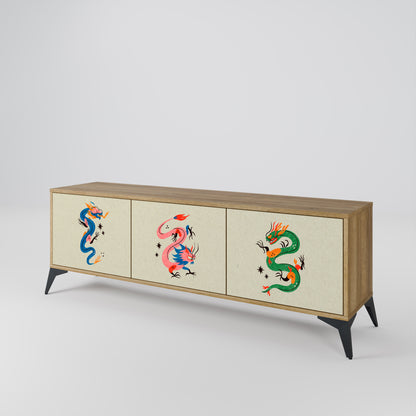 Mobile TV 3 ante CREATURE MITOLOGICHE in effetto rovere