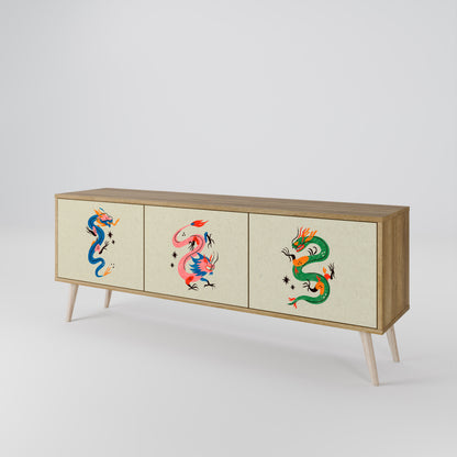 Mobile TV 3 ante CREATURE MITOLOGICHE in effetto rovere