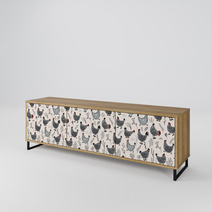 Mobile TV HAPPY HENS a 3 ante in effetto rovere