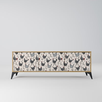 Mobile TV HAPPY HENS a 3 ante in effetto rovere
