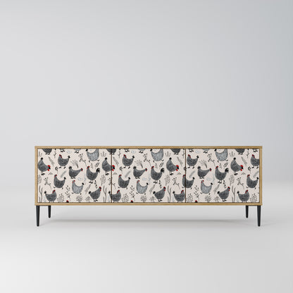 Mobile TV HAPPY HENS a 3 ante in effetto rovere