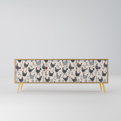 Mobile TV HAPPY HENS a 3 ante in effetto rovere
