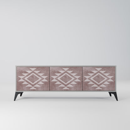 MARVEL MOSAIC 3-Door TV Stand in Grey Finish