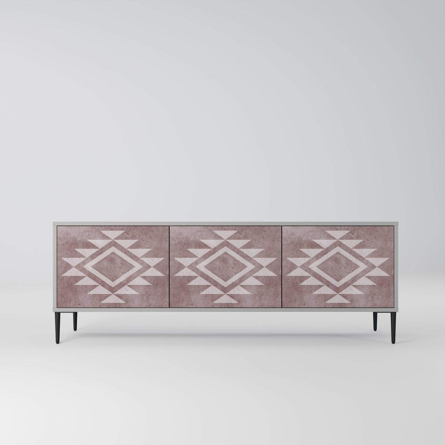 MARVEL MOSAIC 3-Door TV Stand in Grey Finish
