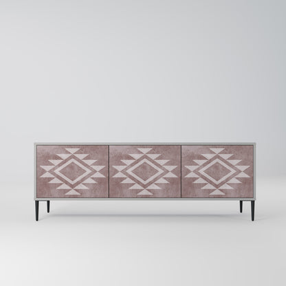 MARVEL MOSAIC 3-Door TV Stand in Grey Finish