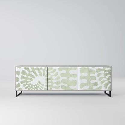 HELIX DANCE 3-Door TV Stand in Grey Finish