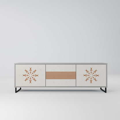 DAILY HARMONY 3-Door TV Stand in Grey Finish