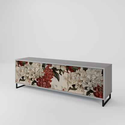 EPHEMERAL DAYS 3-Door TV Stand in Grey Finish