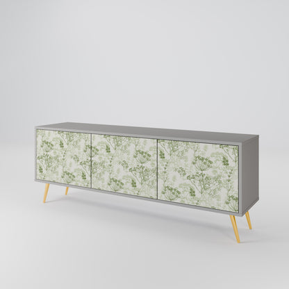 FENNEL BALDACHIN 3-Door TV Stand in Grey Finish