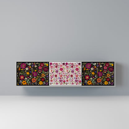 DAYNITE GARDEN Mobile TV a 3 Ante in Finitura Grigia