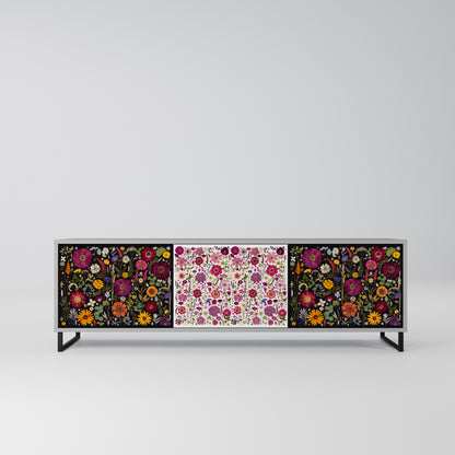 DAYNITE GARDEN Mobile TV a 3 Ante in Finitura Grigia