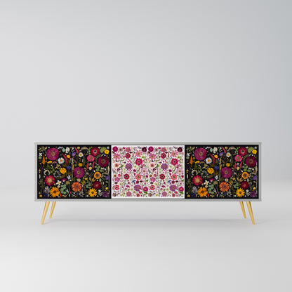 DAYNITE GARDEN Mobile TV a 3 Ante in Finitura Grigia