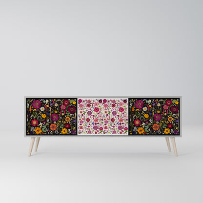 DAYNITE GARDEN Mobile TV a 3 Ante in Finitura Grigia