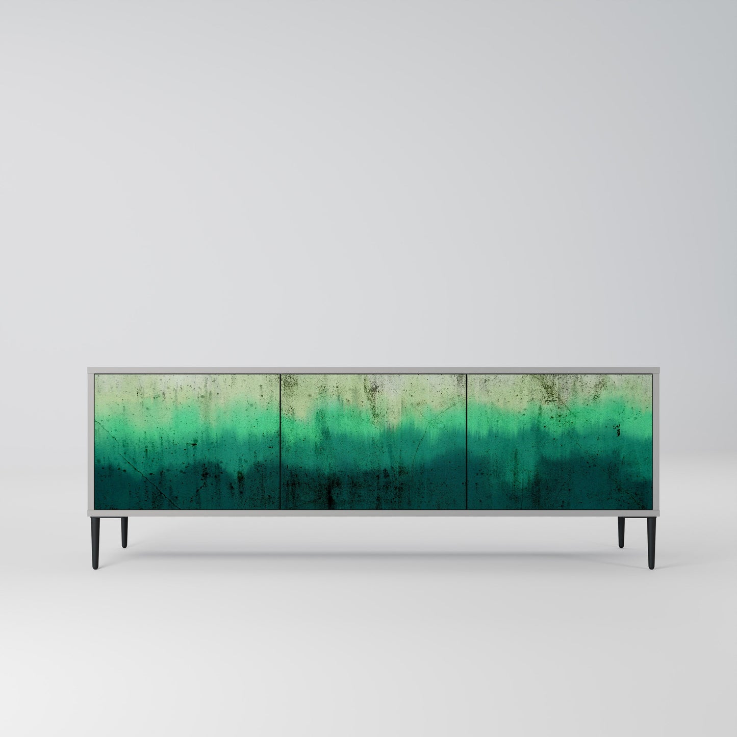 Mobile TV NORTHERN LIGHTS a 3 ante con finitura grigia