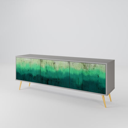 Mobile TV NORTHERN LIGHTS a 3 ante con finitura grigia