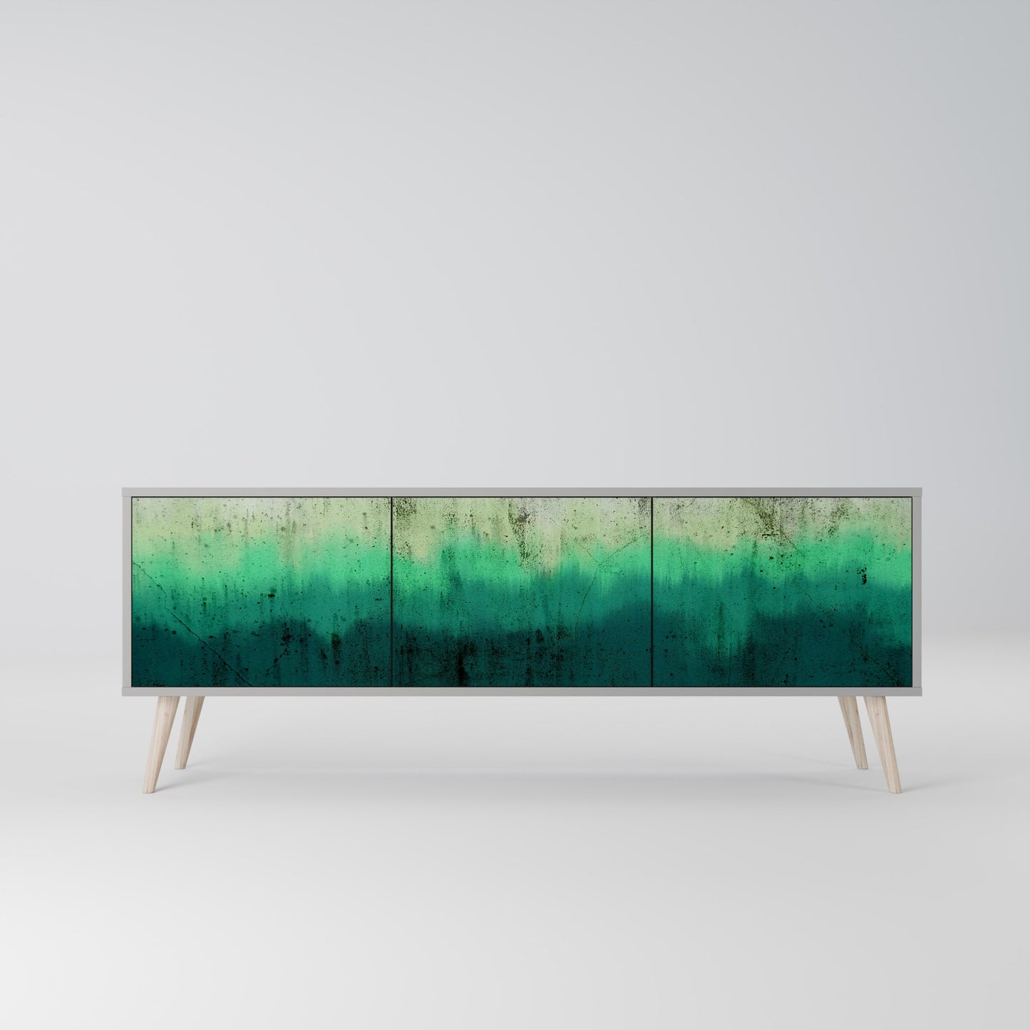 Mobile TV NORTHERN LIGHTS a 3 ante con finitura grigia