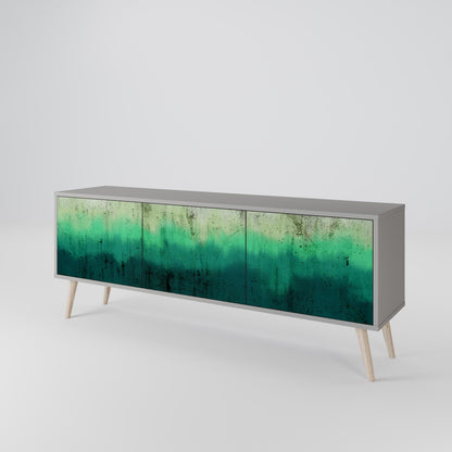 Mobile TV NORTHERN LIGHTS a 3 ante con finitura grigia