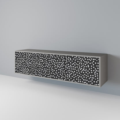 BLINDING LIGHTS 3-Door TV Stand in Grey Finish