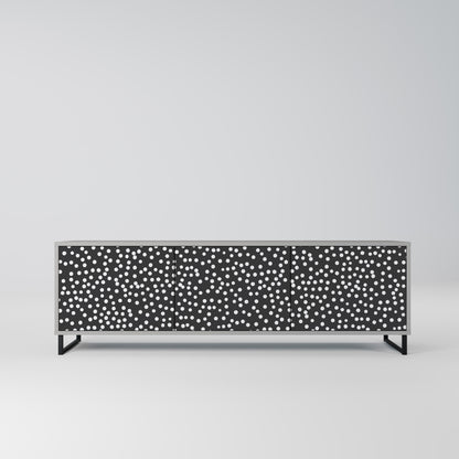 BLINDING LIGHTS 3-Door TV Stand in Grey Finish