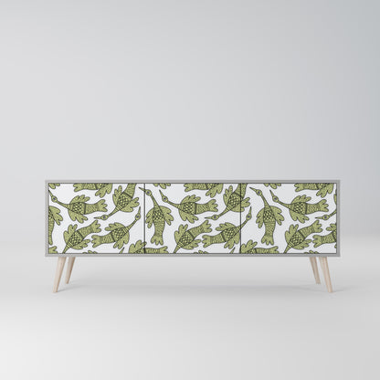 Mobile TV SEEDLING SONGBIRD a 3 ante con finitura grigia