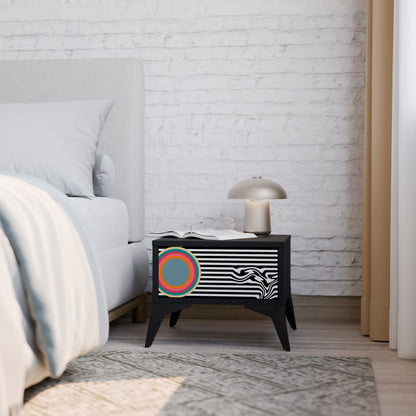 SPECTRA SHOWCASE Nightstand in Black Finish