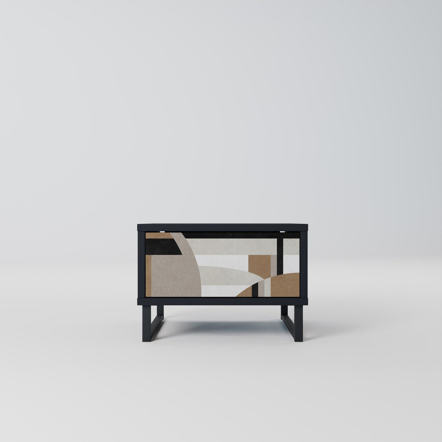 DELICATE MEMENTO Nightstand in Black Finish