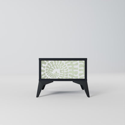 HELIX DANCE Nightstand in Black Finish