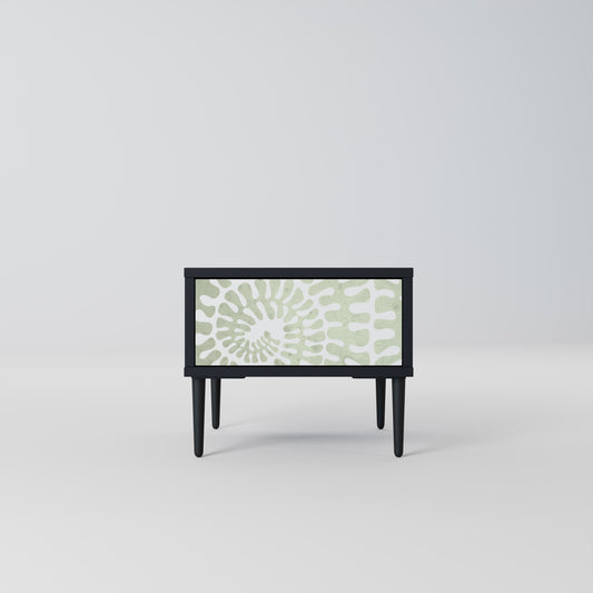 HELIX DANCE Nightstand in Black Finish