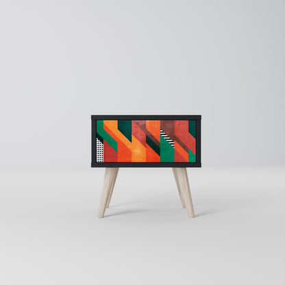 MAKESHIFT ARTISTRY Nightstand in Black Finish
