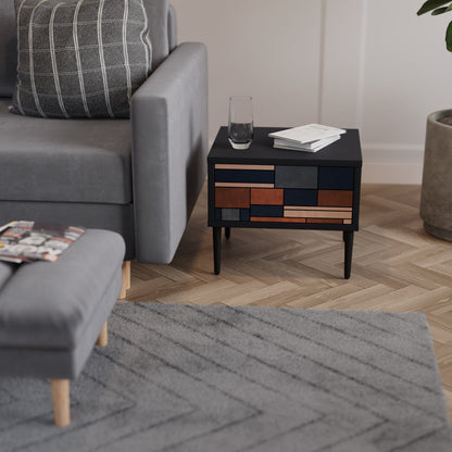 INTREPID FORMATION Nightstand in Black Finish