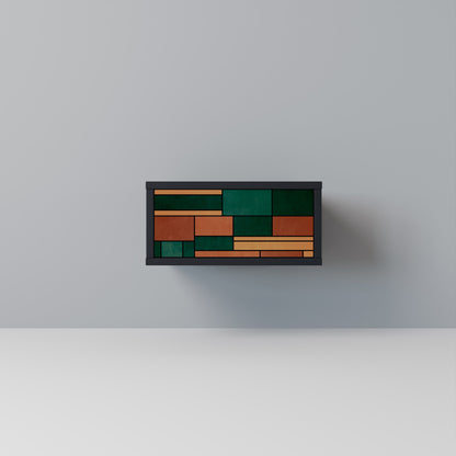 EARTHY FIGURES Nightstand in Black Finish