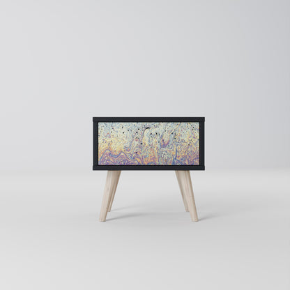 MOSAIC OF COLORS Nightstand in Black Finish