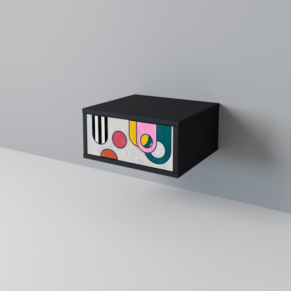 COOL STORY Nightstand in Black Finish