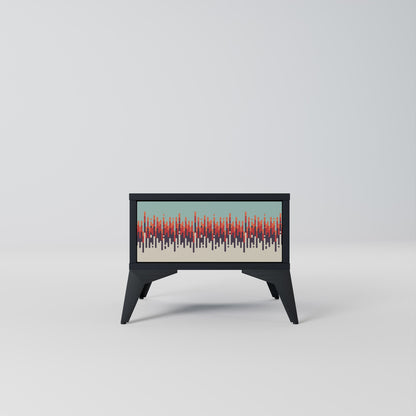 CHROMA CONTOURS Nightstand in Black Finish