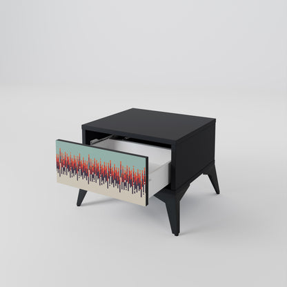 CHROMA CONTOURS Nightstand in Black Finish