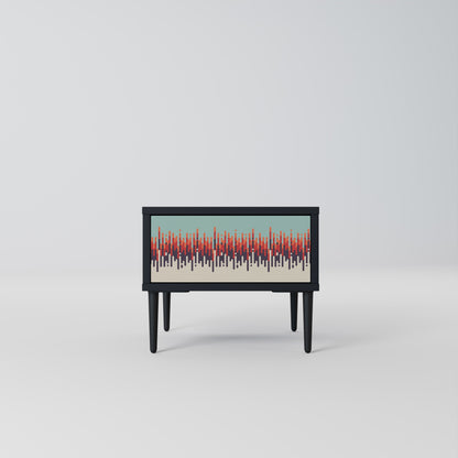 CHROMA CONTOURS Nightstand in Black Finish