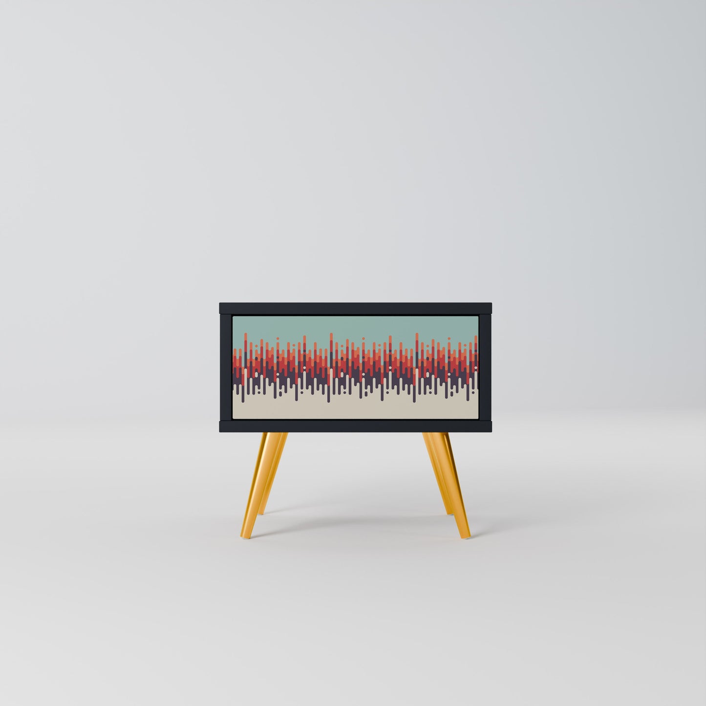 CHROMA CONTOURS Nightstand in Black Finish