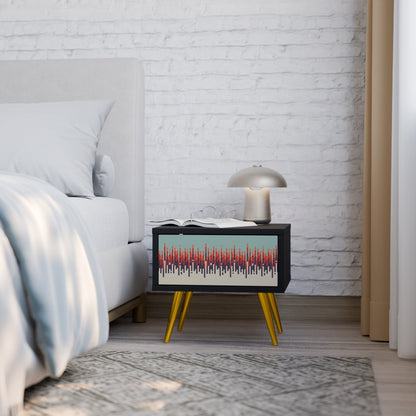 CHROMA CONTOURS Nightstand in Black Finish