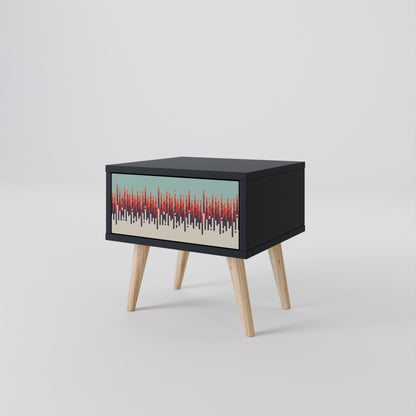 CHROMA CONTOURS Nightstand in Black Finish
