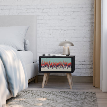 CHROMA CONTOURS Nightstand in Black Finish