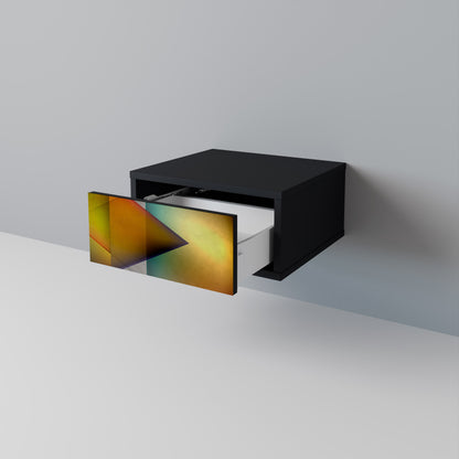 PIERCING SHARPNESS Nightstand in Black Finish