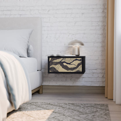 UNIFIED FRAGMENTS Nightstand in Black Finish