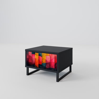 Comodino COLORFUL SOUNDS in finitura nera