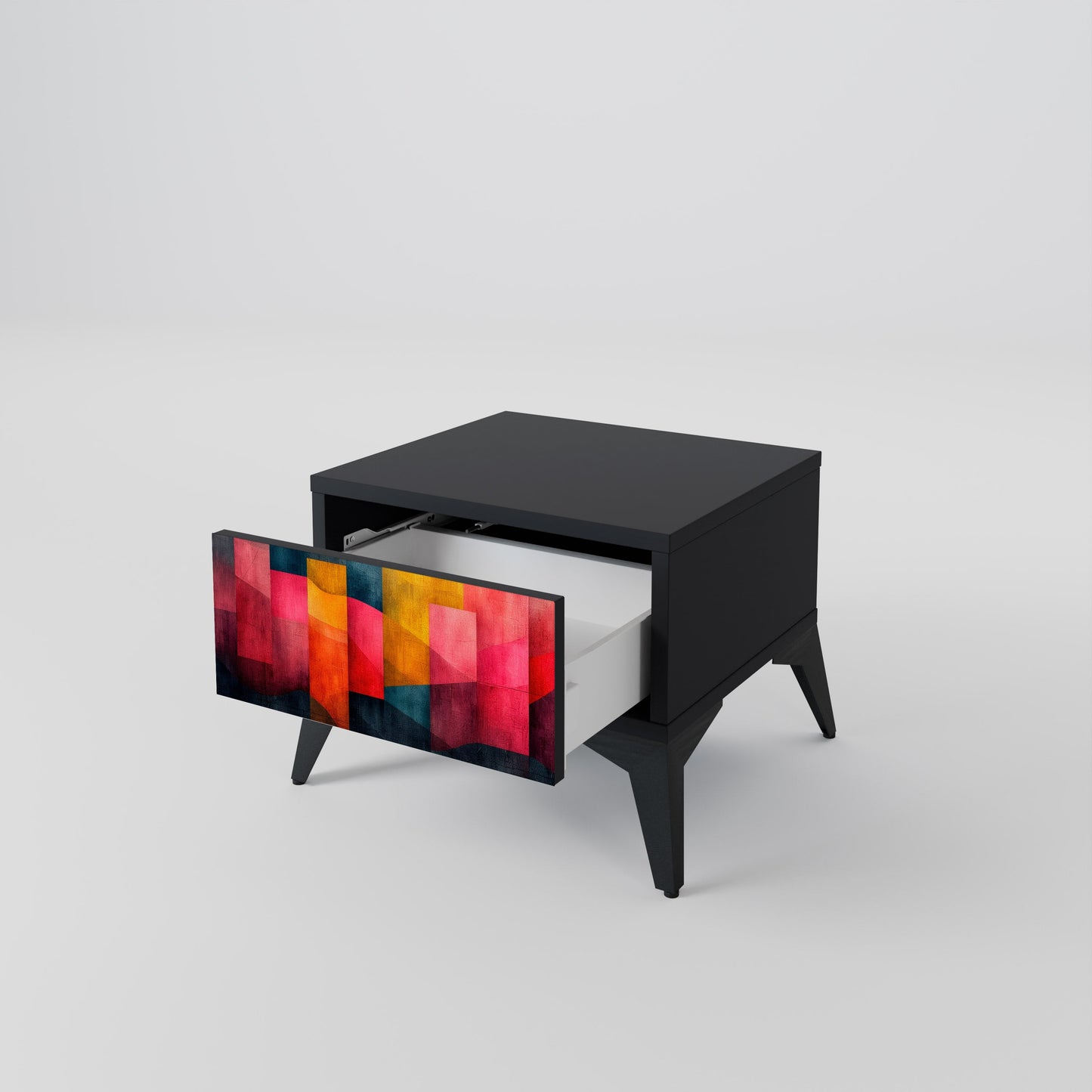 Comodino COLORFUL SOUNDS in finitura nera