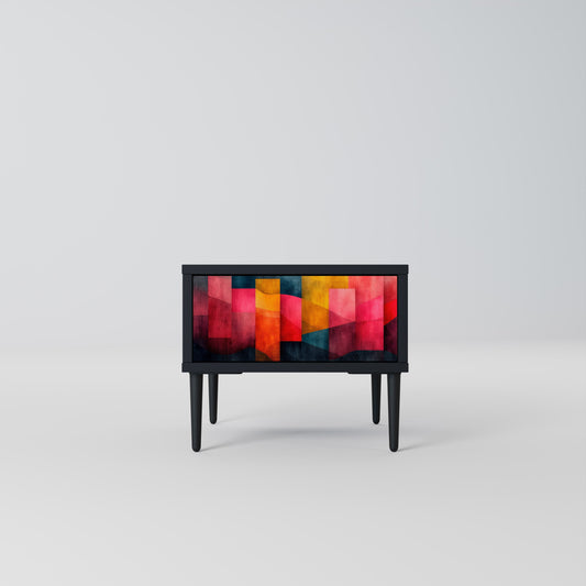 COLORFUL SOUNDS Nightstand in Black Finish