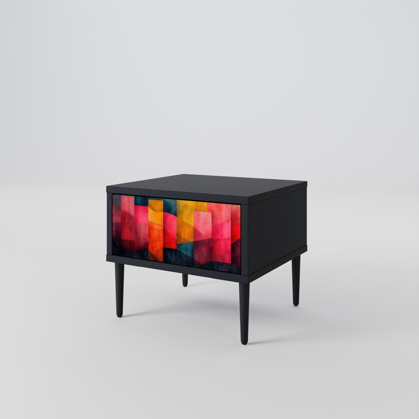 Comodino COLORFUL SOUNDS in finitura nera