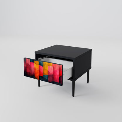 Comodino COLORFUL SOUNDS in finitura nera
