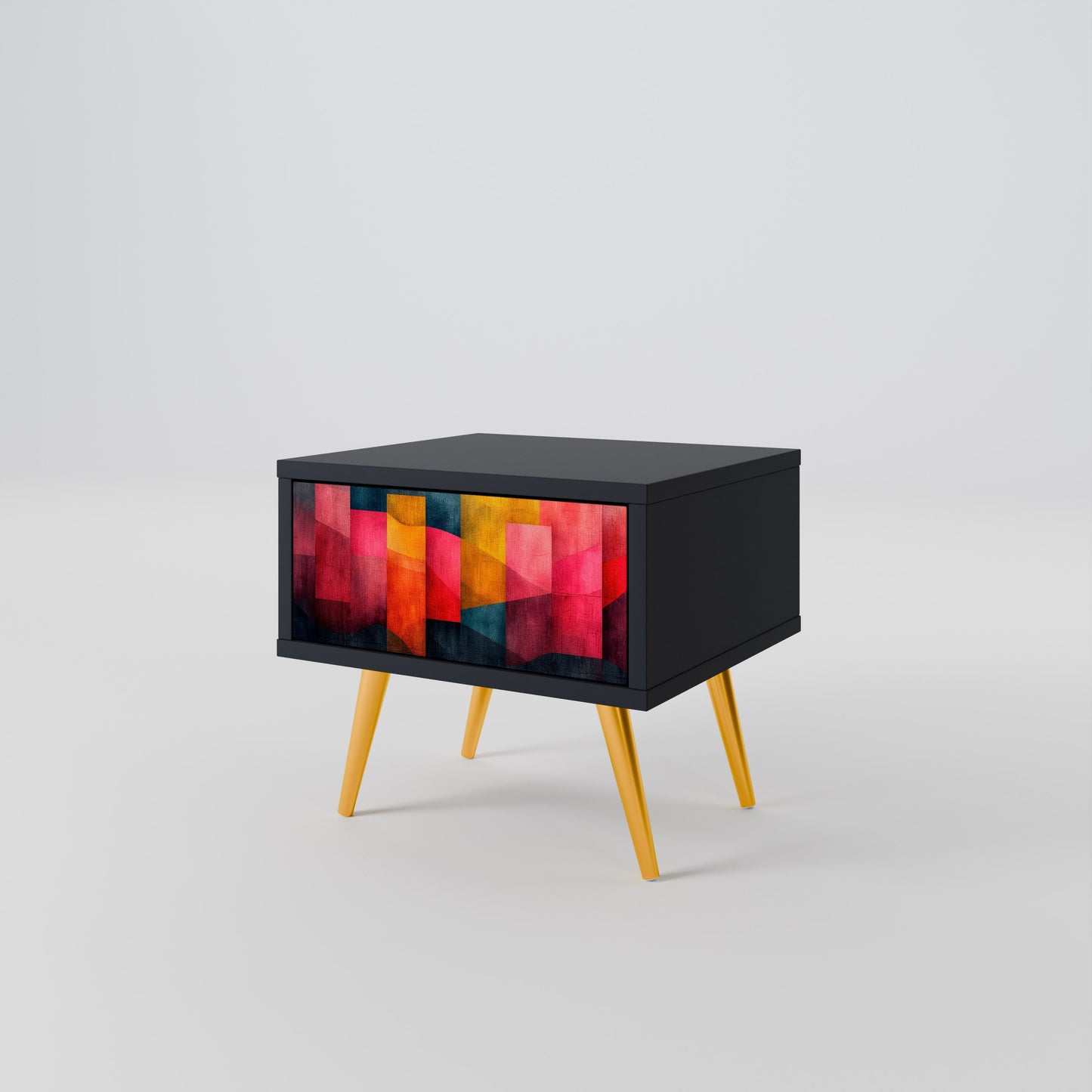 Comodino COLORFUL SOUNDS in finitura nera